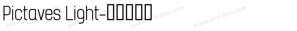 Pictaves Light字体转换